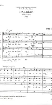 Bárdos: Prologue