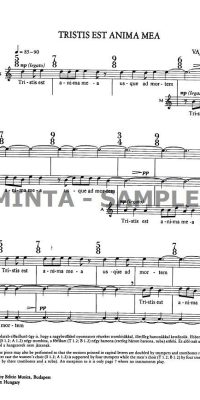 Vajda: Tristis est anima mea