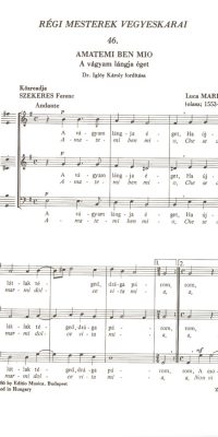 Old Masters' Mixed Choruses V46