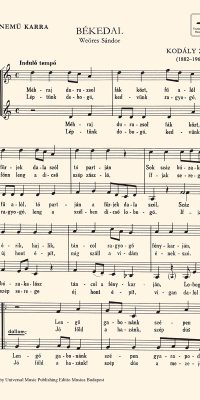 Zoltán Kodály: Song Of Peace