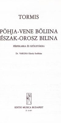 Tormis: Észak-orosz bilina