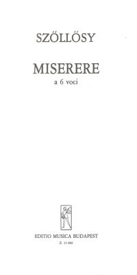 Szőllősy: Miserere a 6 voci