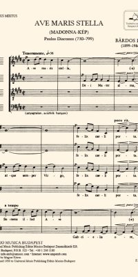 Bárdos: Ave maris stella: Liliom-dal