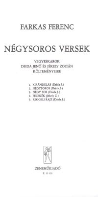 Farkas: Négysoros versek