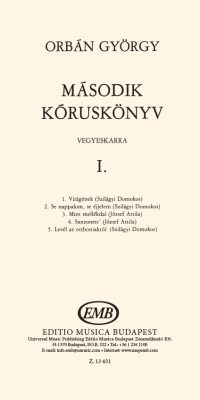 Orbán: Second Chorus Book I.