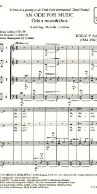 Kodály: An Ode for Music