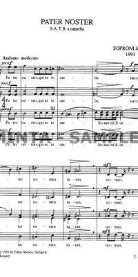 Soproni: Pater Noster