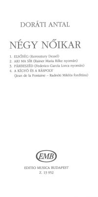 Doráti: Four Female Choruses