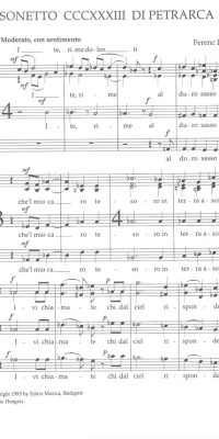 Farkas: Sonetto CCCXXXIII di Petrarca