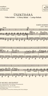 Tamás: Üszküdárá - A Merry Ballad for male or female voices