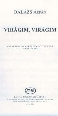 Balázs: Virágim, virágim on a Hungarian folksong