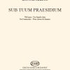 Kocsár: Sub tuum praesidium