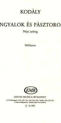 Kodály: Angyalok és pásztorok
