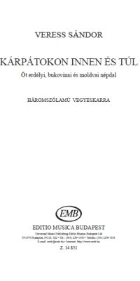 Veress: Kárpátokon innen és túl