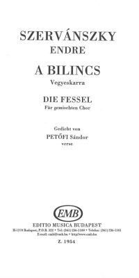 Szervánszky: Die Fessel