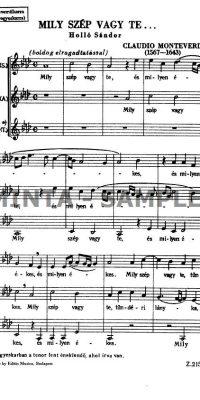 Monteverdi: Mily szép vagy te.../Canzonetta