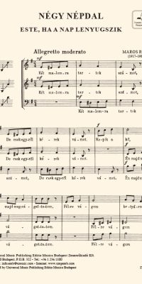 Maros: Four Folksongs