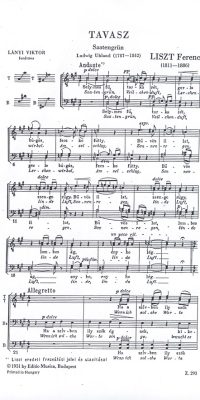 Liszt: Tavasz (Saatengrün)