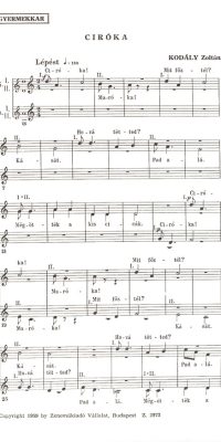 Zoltan Kodaly: Ciróka