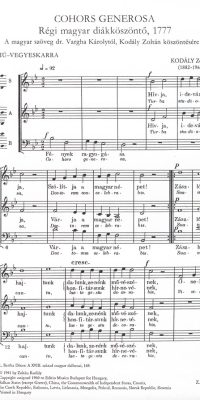 Kodály: Cohors generosa