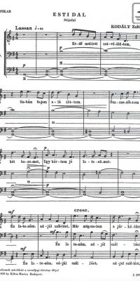 Kodály: Evening Song