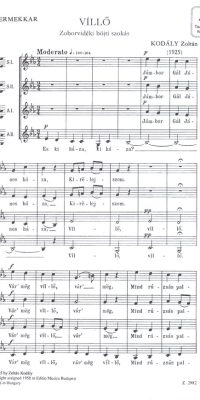 Zoltan Kodaly: Villö