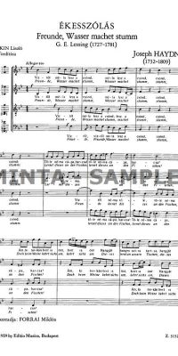 Haydn: Freunde, Wasser machtet stumm