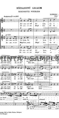 Soproni: Two Choruses to poems by Balassi B.