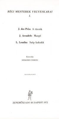 Old Masters' Mixed Choruses 1