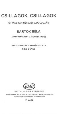 Bartók: Csillagok, csillagok