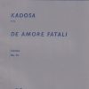 Kadosa: De amore fatali