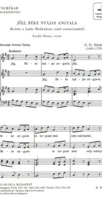 Händel: Jöjj, béke nyájas angyala