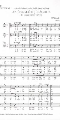 Kodály: To the Singing Youth