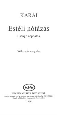 Karai: Estéli nótázás
