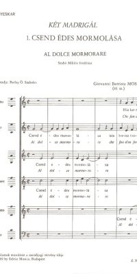 Mosto: Two madrigals