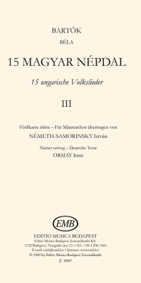 Bartók: 15 hungarian folksongs 3