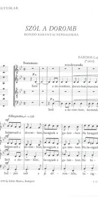 Bárdos: Szól a doromb