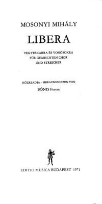 Mosonyi: Libera
