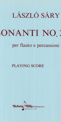 László Sáry: Sonanti No. 2 (für Flöte und Schlagzeug, Spielpartitur)