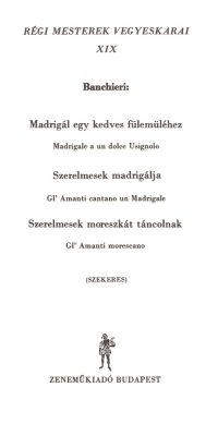 Old Masters' Mixed Choruses V19