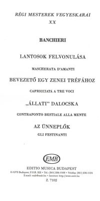 Old Masters' Mixed Choruses V20