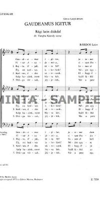 Lajos Bárdos: Gaudeamus igitur