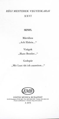 Old Masters' Mixed Choruses V26