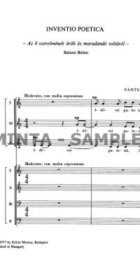 Inventio poetica for double chorus