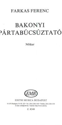 Bakonyi pártabúcsúztató