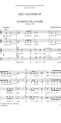 Two Choruses for mixed voices