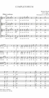 Michael Haydn: Completorium