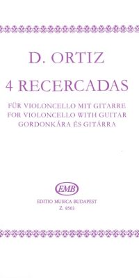 Diego Ortiz: 4 Recercadas für Violoncello mit Gitarre(für Violoncello mit Klavier)