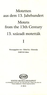 Motets from the 13th century, Vol. 1