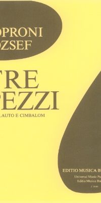 József Soproni: Tre pezzi per flauto e cimbalom(für Flöte und Cembalo)